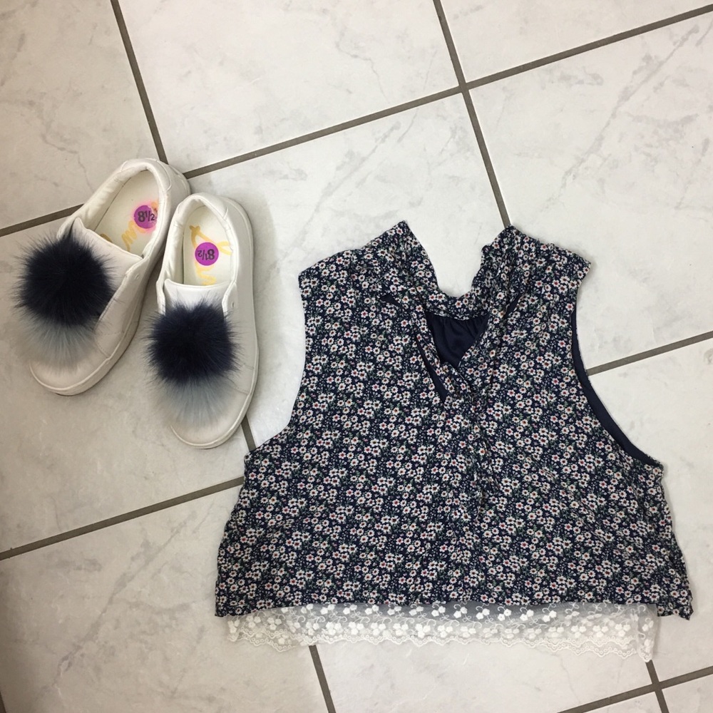 Floral crop top